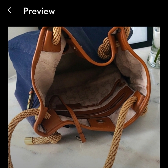 Michael Kors Navy Tote - Picture 6 of 6